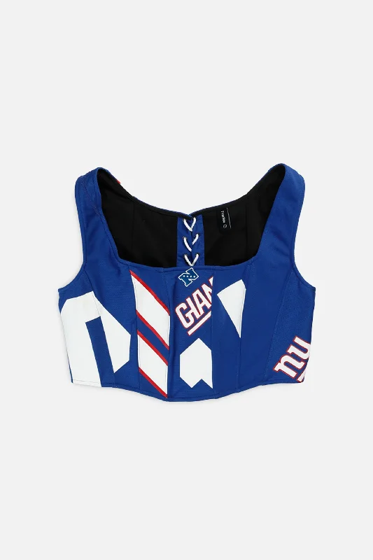 custom fit women bustiers and corsetsRework NY Giants NFL Corset - L