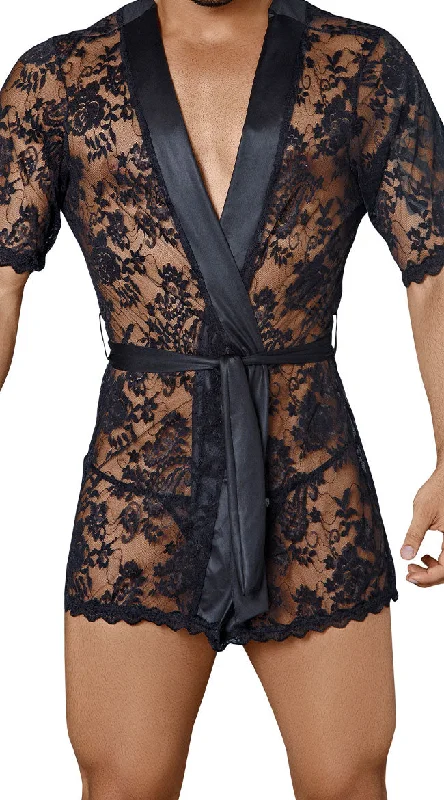 solid - colored women robes in trendy huesMen's Longing For Lace Robe