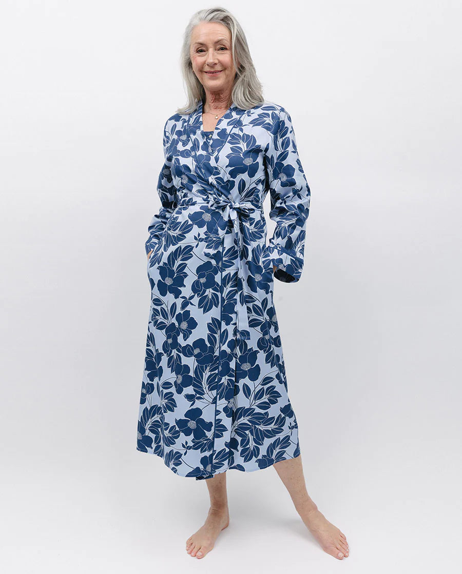 women robes with a nautical - themed patternNora Rose Floral Robe