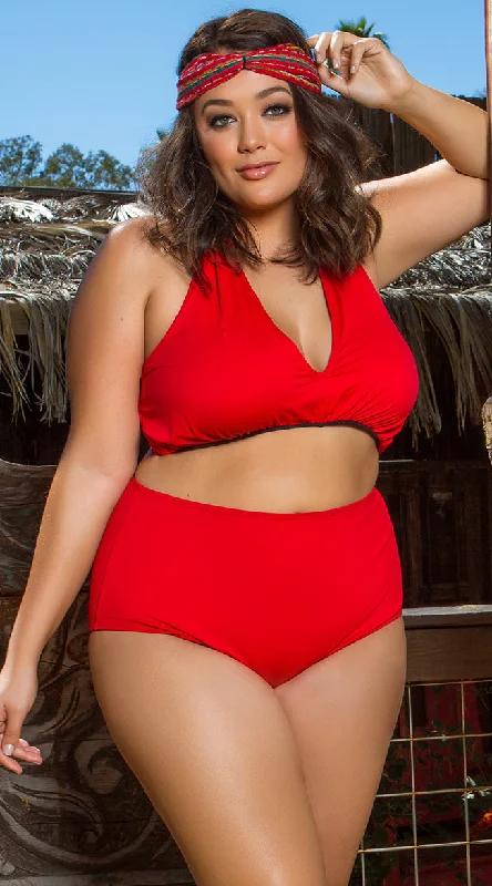 breathable women bikini briefs for all - day wearYandy Plus Size Ruched Bikini Bottom