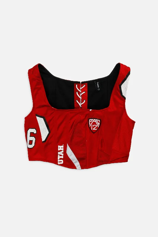 historical reenactment women bustiers and corsetsRework Utah Utes NCAA Corset - L