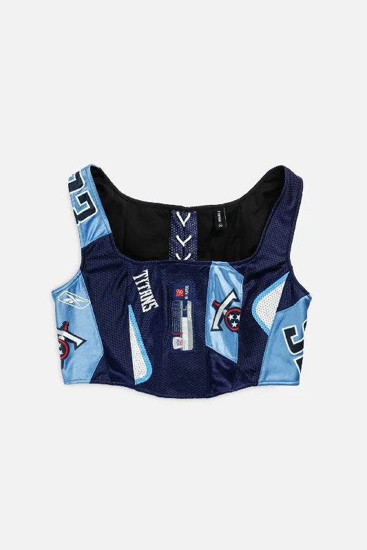 Gothic women bustiers and corsets aestheticRework Tennessee Titans NFL Corset - XL