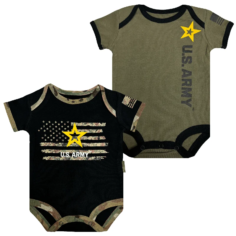 Printed Bodysuits with Floral Patterns for a Feminine Vibe2pk Army Bodysuits