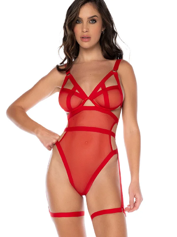 Women's Bridal Lingerie Collection Vernazza Teddy with Suspenders