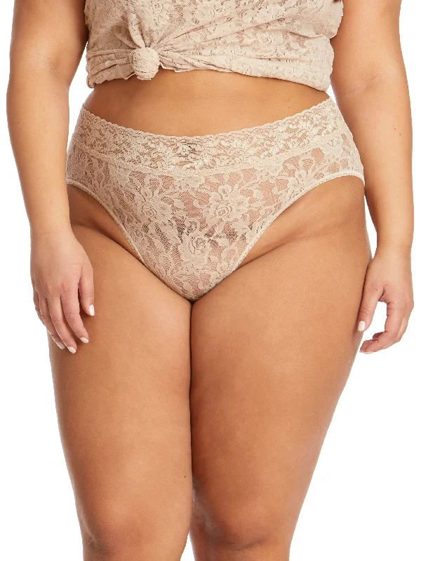 seamless quick - drying women briefs for water - related activitiesPlus Size Signature Lace French Brief Chai seamless quick - drying women briefs for water - related activitiesPlus Size Signature Lace French Brief Chai