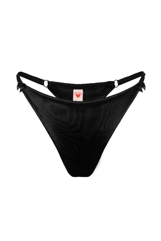 seamless thermal women thongs for added warmthVirginia black thongs