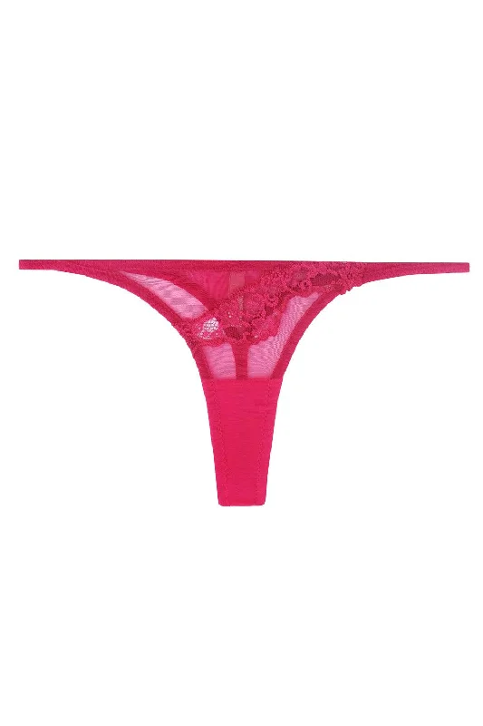 seamless thong - style swimwear for a smooth beach lookFlamenta Fuchsia thongs