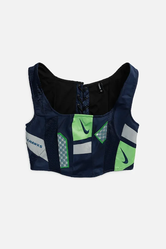 prom women bustiers and corsets dressesRework Seattle Seahawks NFL Corset - M