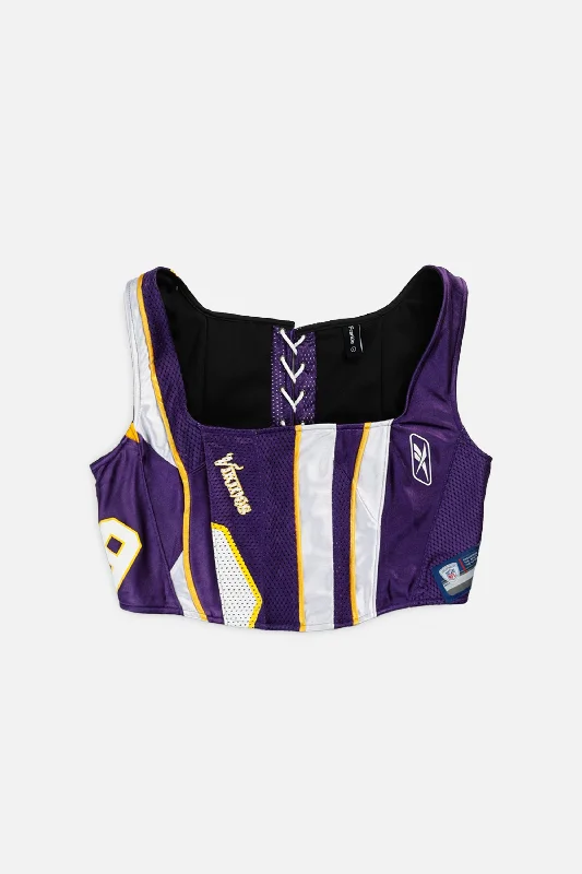 Victorian style women bustiers and corsetsRework Minnesota Vikings NFL Corset - L