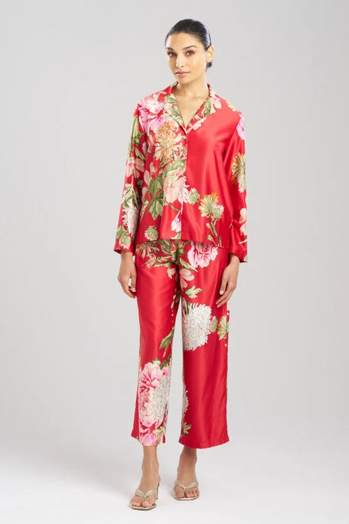 women's long - sleeve pajama sets for cooler seasonsCaterina Notch PJ