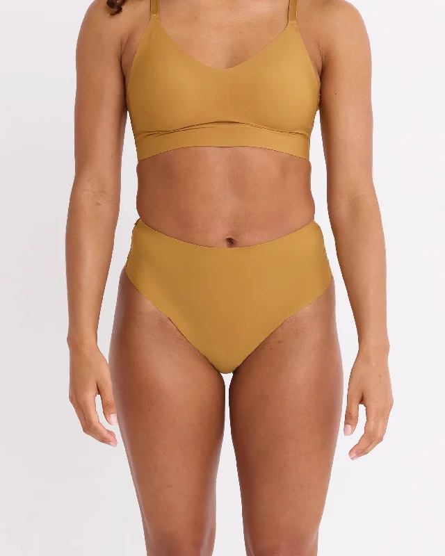 seamless low - rise women thongs for a sleek fitOkko High Waisted Thong In Honey