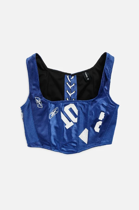 leather women bustiers and corsetsRework Indianapolis Colts NFL Corset - XS