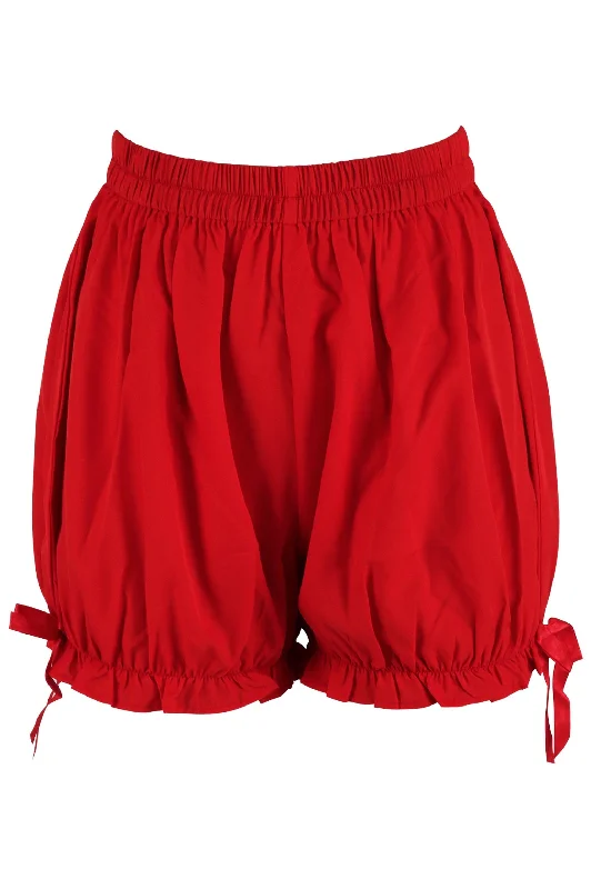 minimalist women bustiers and corsetsRed Cotton Bloomers