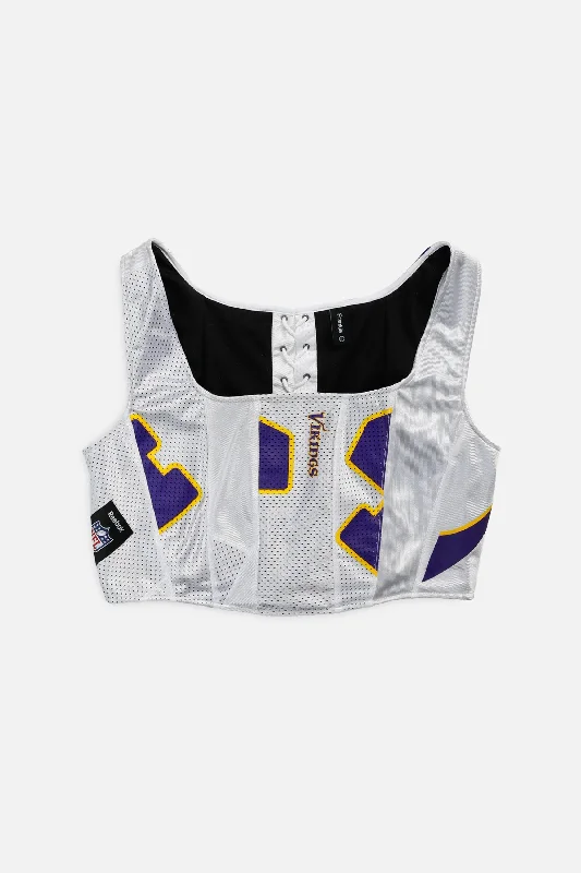 strapless women bustiers and corsets styleRework Minnesota Vikings NFL Corset - XL