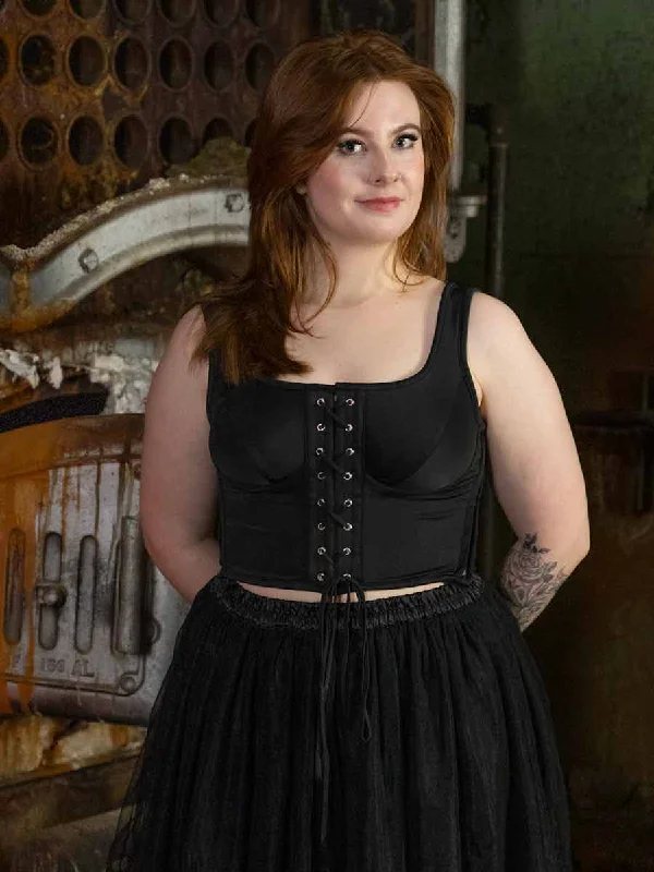 mesh women bustiers and corsetsParis Front Laced Corset Top