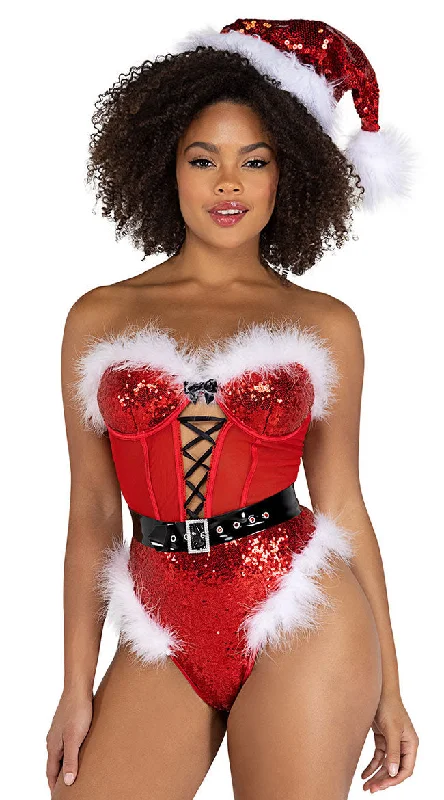 women superhero team cosplay costumesClause Of You Lingerie Costume