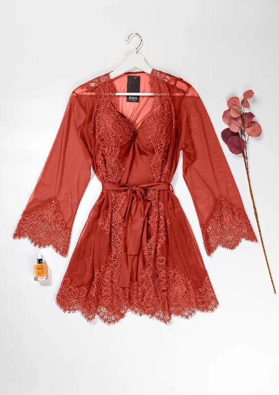 women robes with a reversible design for versatilityRobe set