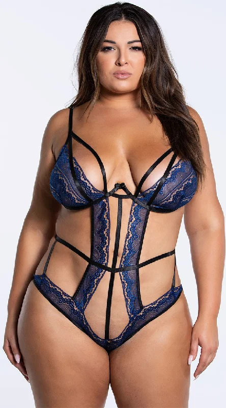 Women's Shapewear Lingerie Sets Plus Size Fall to Pieces Crotchless Teddy