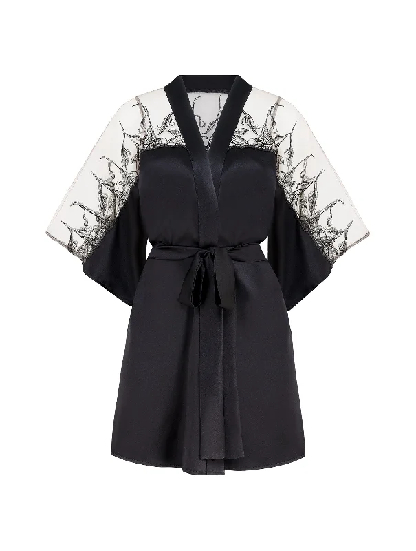 women robes for a formal - wear undergarment optionAudrey Silk Robe