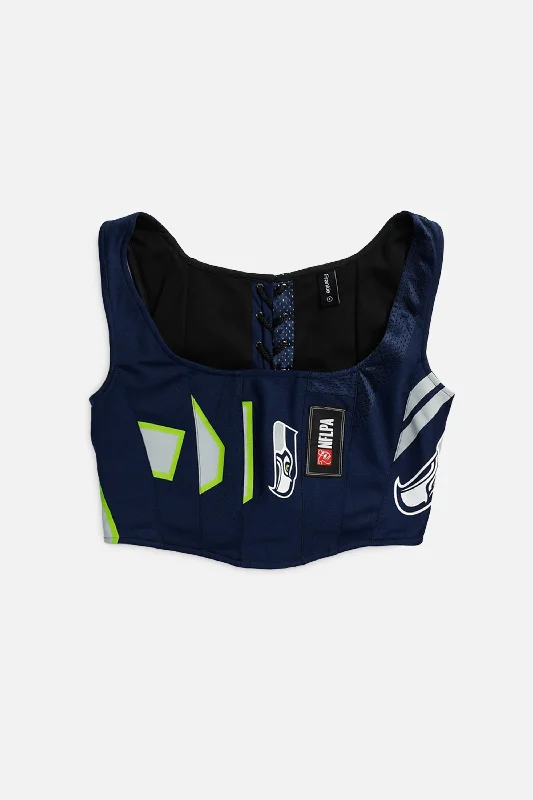 seamless women bustiers and corsets comfortRework Seattle Seahawks NFL Corset - S