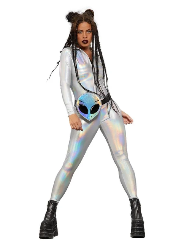 Maternity Bodysuits for Expecting Mothers' ComfortMiss Whiplash Holographic Catsuit