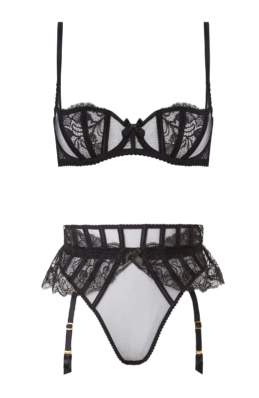 maternity women thongs for pregnant women's comfortRozlyn Bra and Suspender Thong Set maternity women thongs for pregnant women's comfortRozlyn Bra and Suspender Thong Set