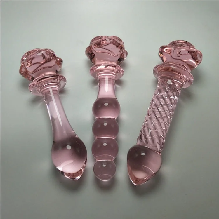 Women's Sheer Lingerie Nightgowns Rose Crystal Toys Massage