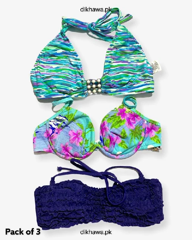 vintage style women bikini briefs for a retro charmPack Of 3 Stocklot Bikini Top Swimwear | Bikini Top Bundle | Imported Stock Branded Bikini Top vintage style women bikini briefs for a retro charmPack Of 3 Stocklot Bikini Top Swimwear | Bikini Top Bundle | Imported Stock Branded Bikini Top