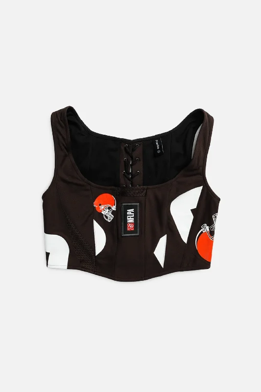 underbust corsets for women fashionRework Cleveland Browns NFL Corset - S
