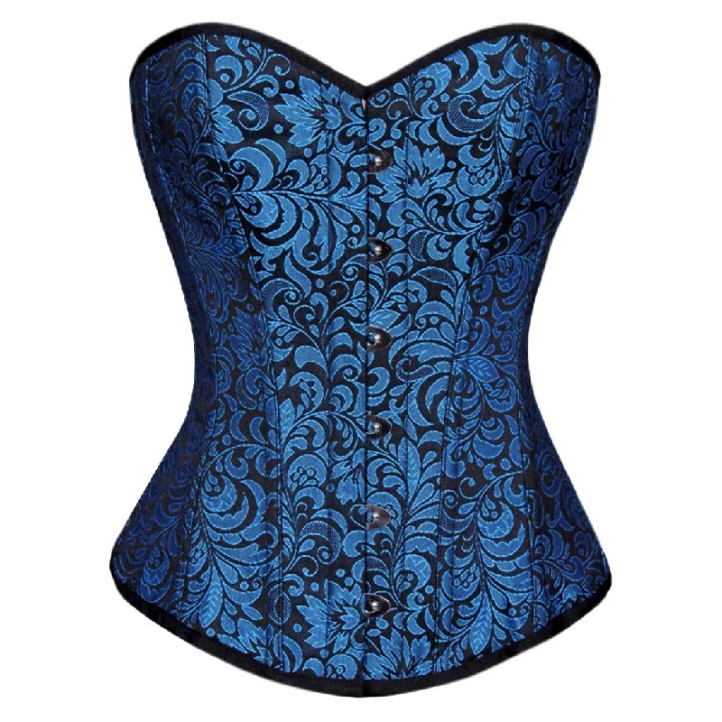 historical reenactment women bustiers and corsetsYadira Acrylic Boned Black_Turquoise Fashion Overbust Corset historical reenactment women bustiers and corsetsYadira Acrylic Boned Black_Turquoise Fashion Overbust Corset