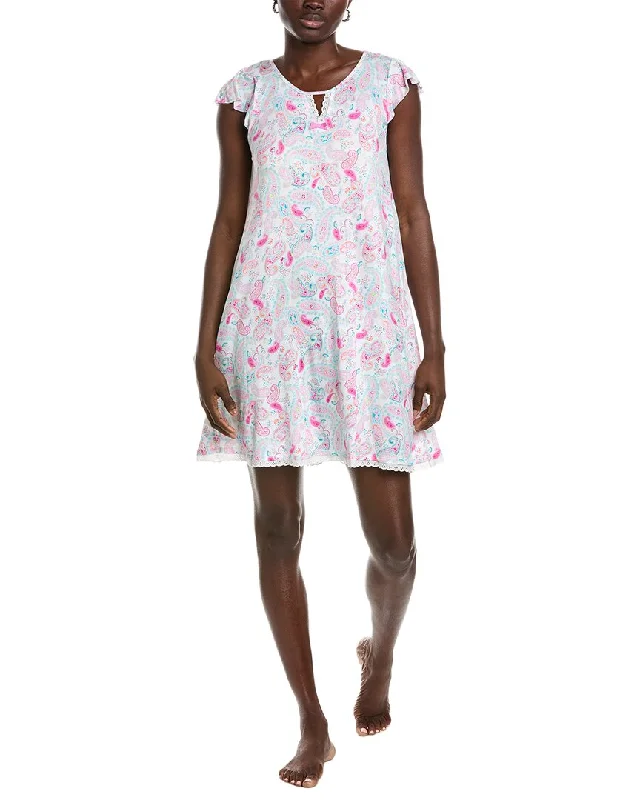 wrap - style women lounge dress for easy on and offEllen Tracy Chemise