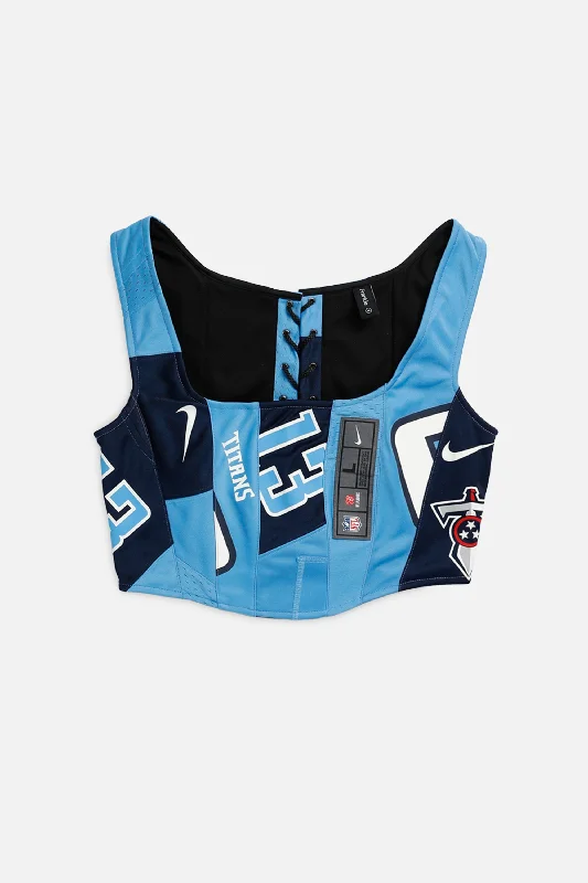 short women bustiers and corsetsRework Tennessee Titans NFL Corset - M