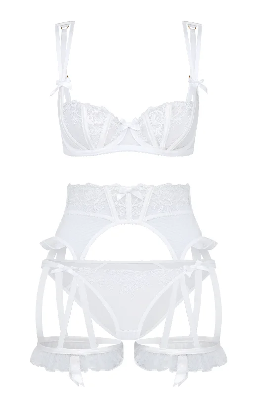 seamless convertible women briefs for versatile stylingRosia Bra, Suspender and Brief Set seamless convertible women briefs for versatile stylingRosia Bra, Suspender and Brief Set