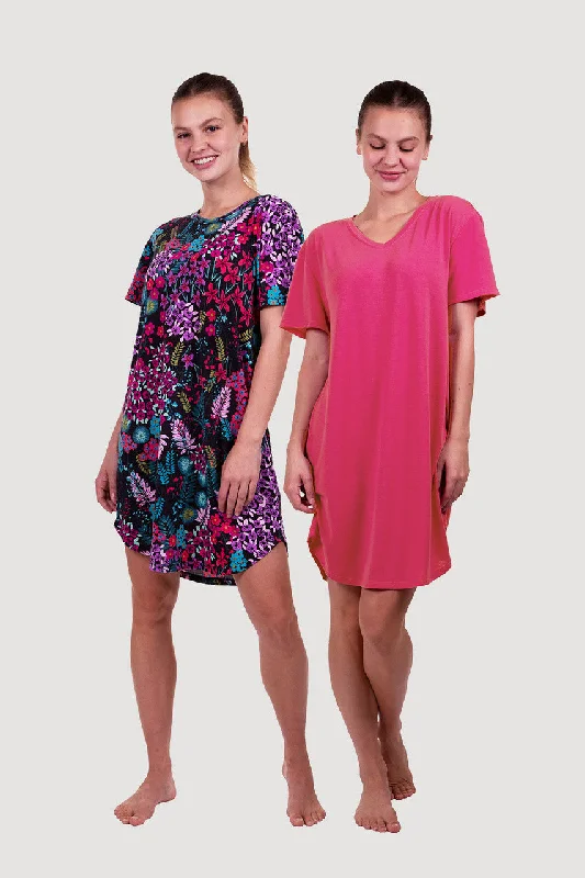 women's nightgowns with a thermal - regulating featureSleepshirt 2 Pack