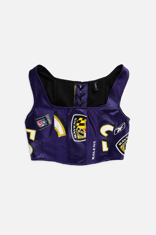 plus size women bustiers and corsetsRework Baltimore Ravens NFL Corset - L