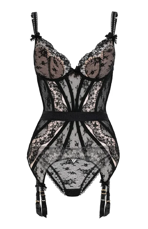 plus - size women briefs with wide elastic bands for comfortFloria Basque Corset and Brief Set plus - size women briefs with wide elastic bands for comfortFloria Basque Corset and Brief Set