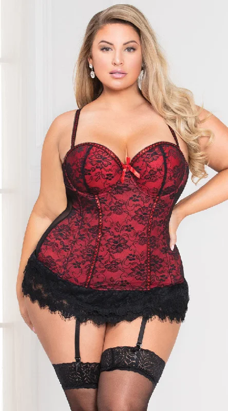 Affordable Lingerie for Women Plus Size Victorian Lace Bustier