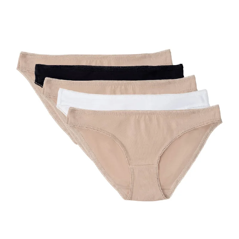 push up women bikini briefs for enhanced curves5pk Cotton Lycra Bikini