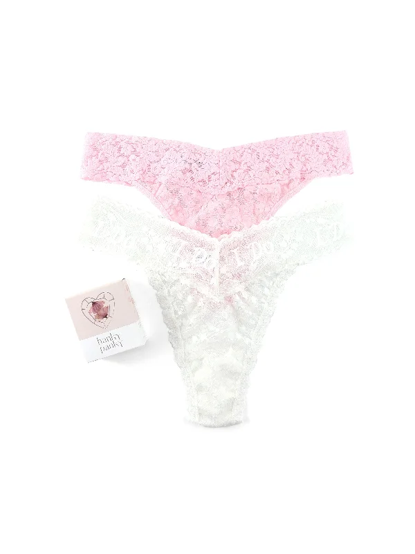 Sexy Lingerie for Women with Stockings I Do Shimmer Original Rise 2 Pack