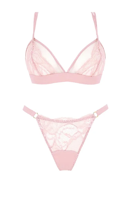 organic cotton women thongs for an eco - friendly choiceLyla Boudoir Bra and Thong Set