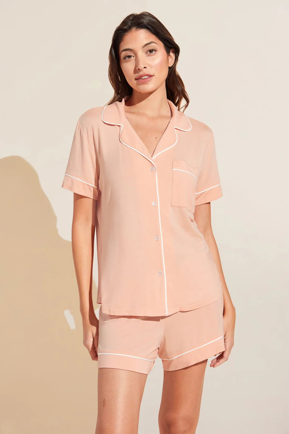 women's pajama sets with a satin - finished fabricGisele TENCEL™ Modal Relaxed Short PJ Set | Limited Edition women's pajama sets with a satin - finished fabricGisele TENCEL™ Modal Relaxed Short PJ Set | Limited Edition