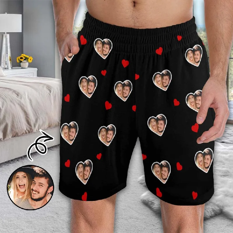 women's nightgowns with a hypoallergenic materialCustom Face Men's Pajama Shorts Personalized Love Sleepwear Shorts women's nightgowns with a hypoallergenic materialCustom Face Men's Pajama Shorts Personalized Love Sleepwear Shorts