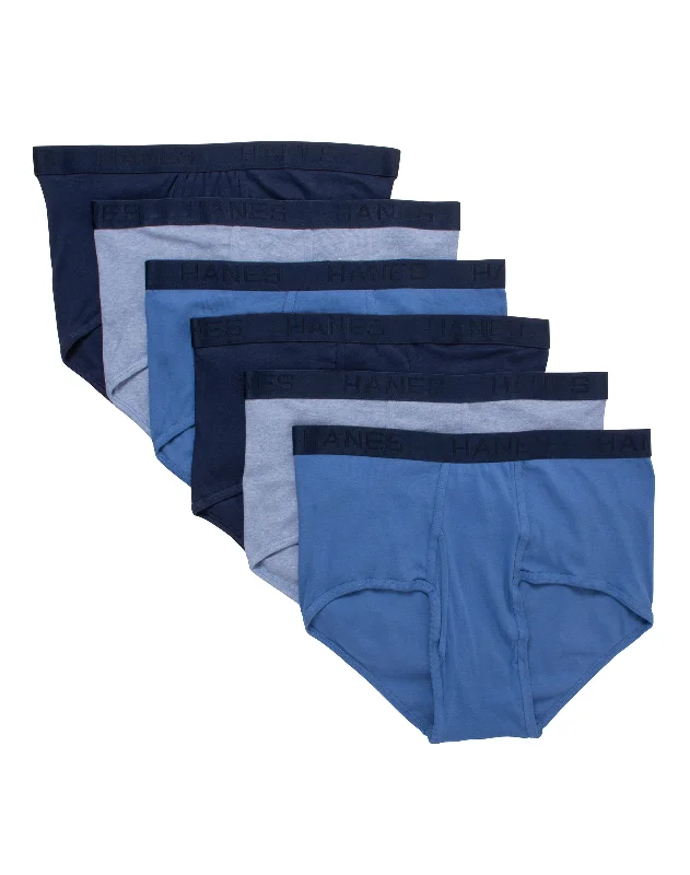low - rise women briefs for a trendy and youthful lookHanes Ultimate® Men's Blue Assorted Briefs 6-Pack 2XL low - rise women briefs for a trendy and youthful lookHanes Ultimate® Men's Blue Assorted Briefs 6-Pack 2XL