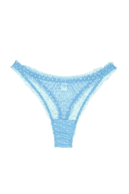 seamless anti - chafing women thongs for friction - free movementMimi Blue dots high waisted thongs seamless anti - chafing women thongs for friction - free movementMimi Blue dots high waisted thongs