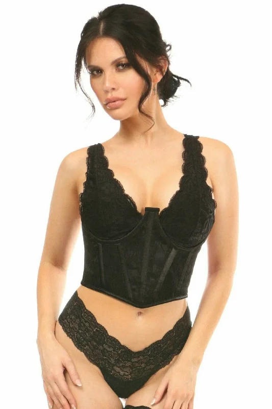 white women sexy lingerie for puritySexy Black with Black Lace Overlay Open Cup Waist Cincher white women sexy lingerie for puritySexy Black with Black Lace Overlay Open Cup Waist Cincher