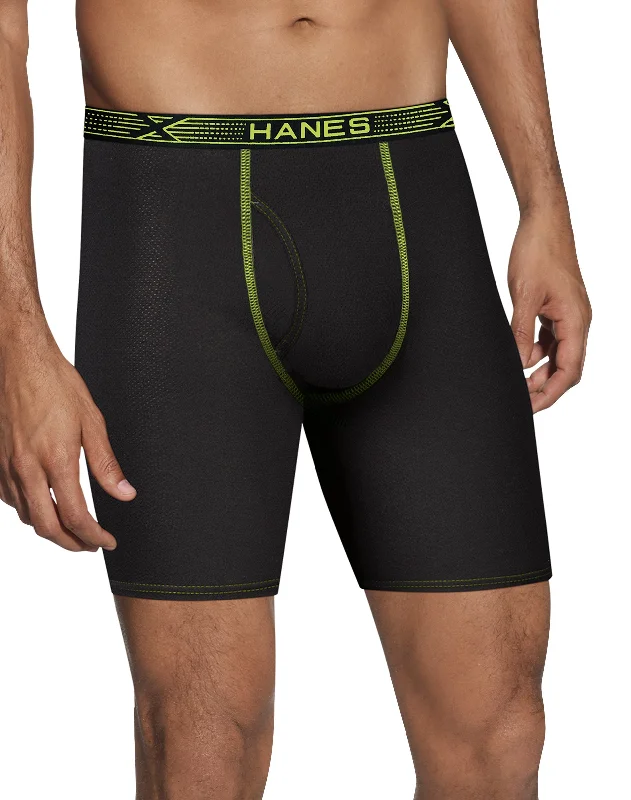 seamless low - rise women briefs for a sleek fitHanes Mens Sport X-Temp Breathable Mesh Long Leg Boxer Briefs 3-Pack 2XL