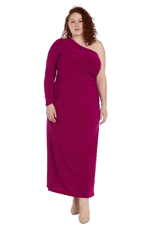 women sexy dresses with corset - inspired backsNightway Long One Shoulder Plus Size Dress 22158W women sexy dresses with corset - inspired backsNightway Long One Shoulder Plus Size Dress 22158W
