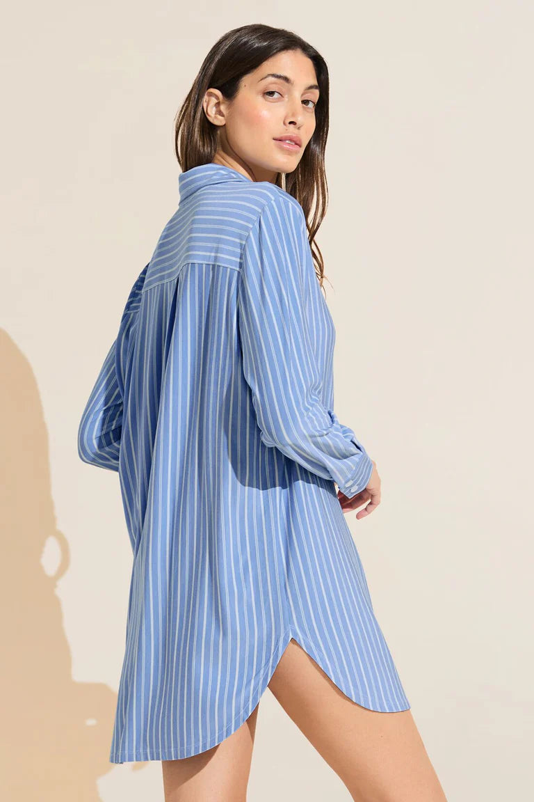 plus size women's nightgowns for a perfect fitGisele Printed TENCEL™ Modal Boyfriend Sleepshirt