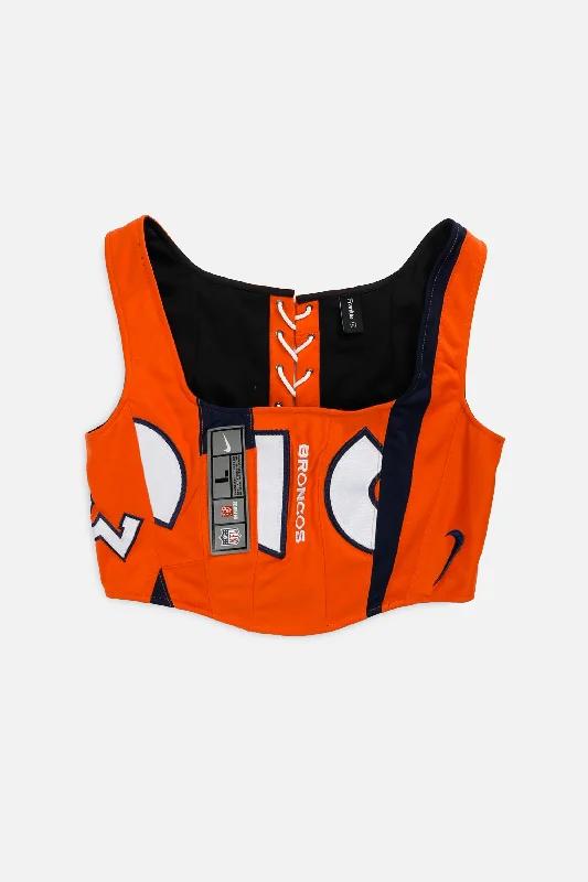 high - waisted women bustiers and corsetsRework Denver Broncos NFL Corset - M