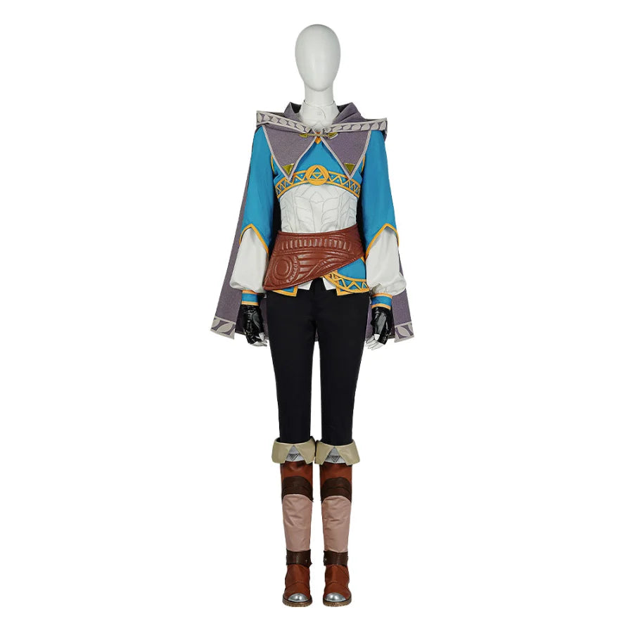 women cosplay costumes with sound - effectsThe Legend of Zelda: Tears of the Kingdom "Princess" Zelda Cosplay Costume C07725